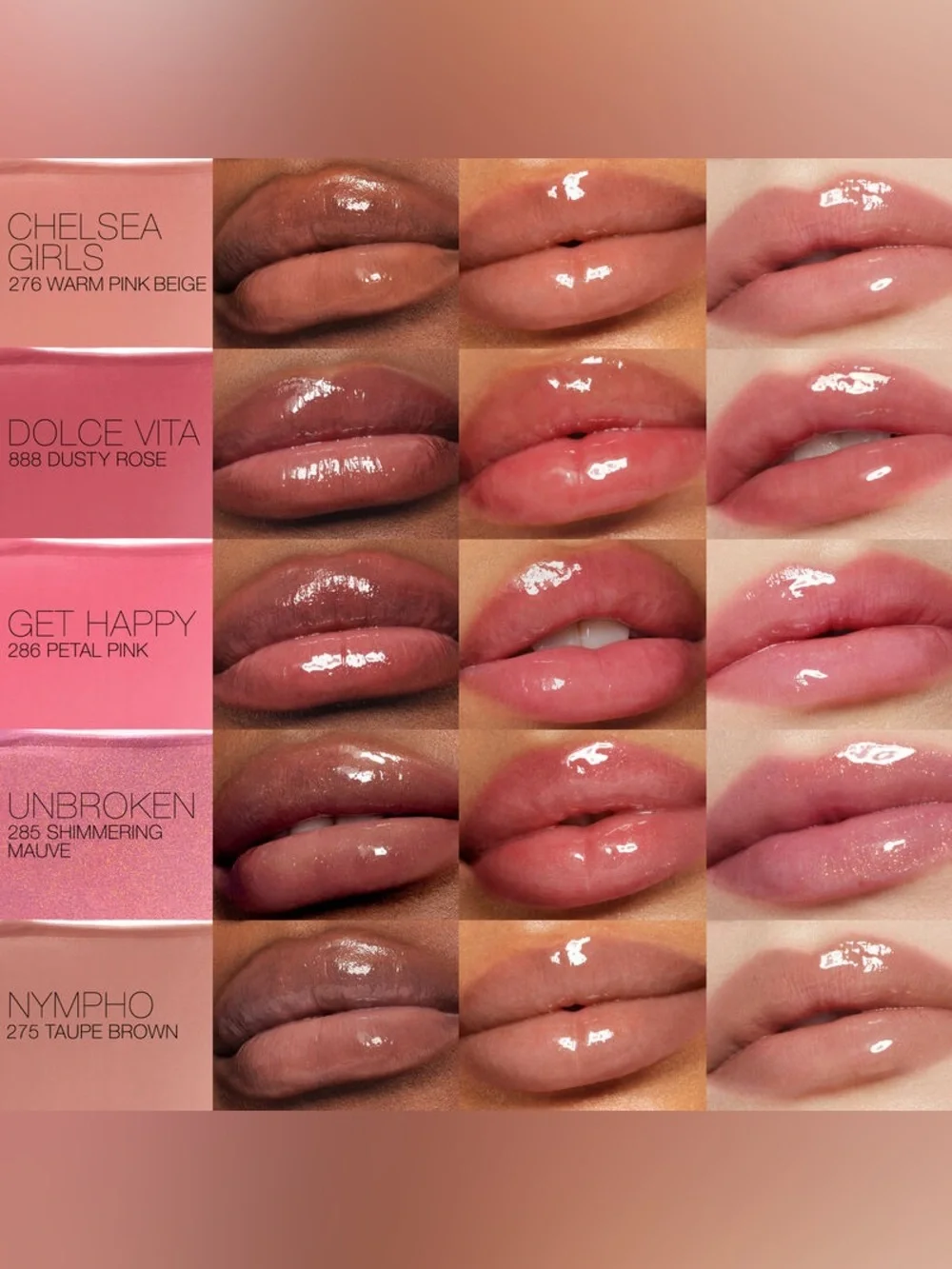 Dolce Vita Afterglow Hydrating Lip Shine Nars Brand New in Box Authentic Full SZ